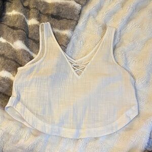 Linen blend tank top